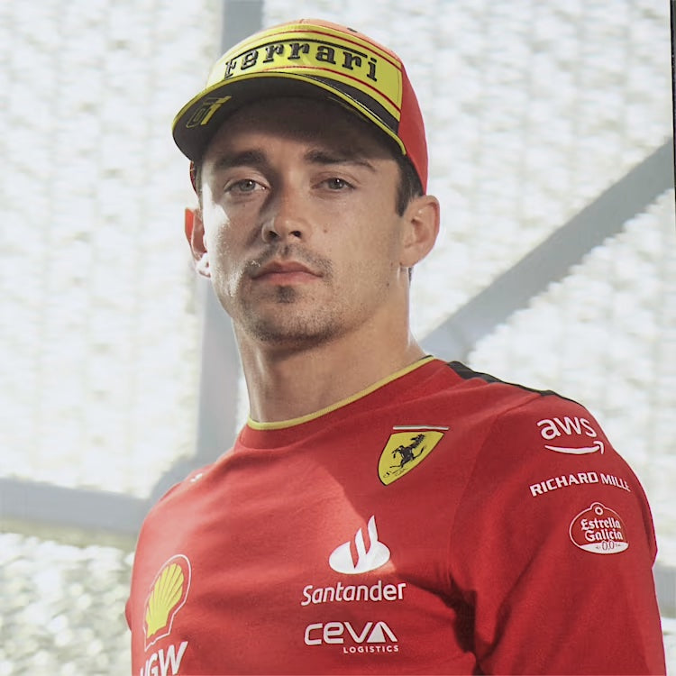 Cappellino Adulto Charles Leclerc 16 Scuderia Ferrari Santander Team F –  F1Monza
