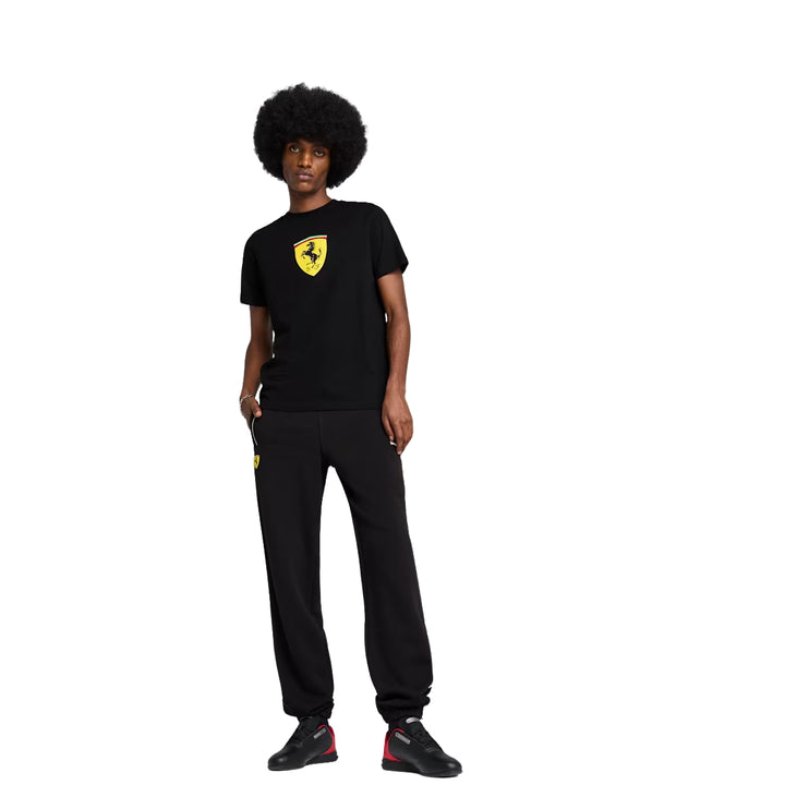 2025 Scuderia Ferrari F1™ Race CR Big Shield Men's T-Shirt - Rosso Corsa Red / Black / Green Moon