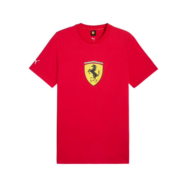 2025 Scuderia Ferrari F1™ Race CR Big Shield Men's T-Shirt - Rosso Corsa Red / Black / Green Moon