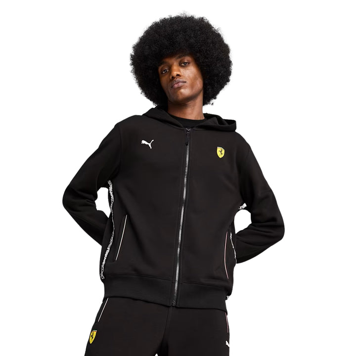 Scuderia Ferrari F1™ Team Race Men's Full Zip Sweat Jacket -  Rosso Corsa Red / Black