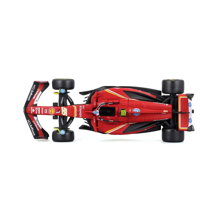 Scuderia Ferrari F1™ Team Charles Leclerc & Carlos Sainz SF-24 Bburago 1:43 Scale Model Car - Red
