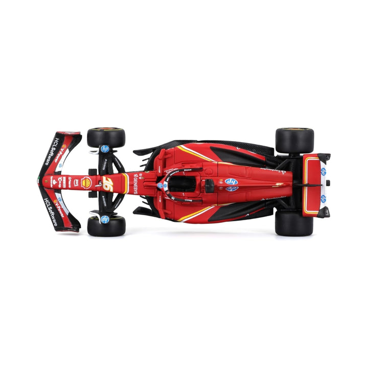 Scuderia Ferrari F1™ Team Charles Leclerc & Carlos Sainz SF-24 Bburago 1:43 Scale Model Car - Red