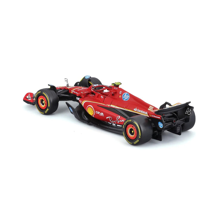 Scuderia Ferrari F1™ Team Charles Leclerc & Carlos Sainz SF-24 Bburago 1:43 Scale Model Car - Red