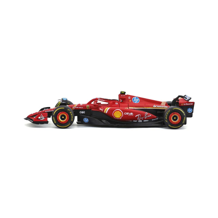 Scuderia Ferrari F1™ Team Charles Leclerc & Carlos Sainz SF-24 Bburago 1:43 Scale Model Car - Red