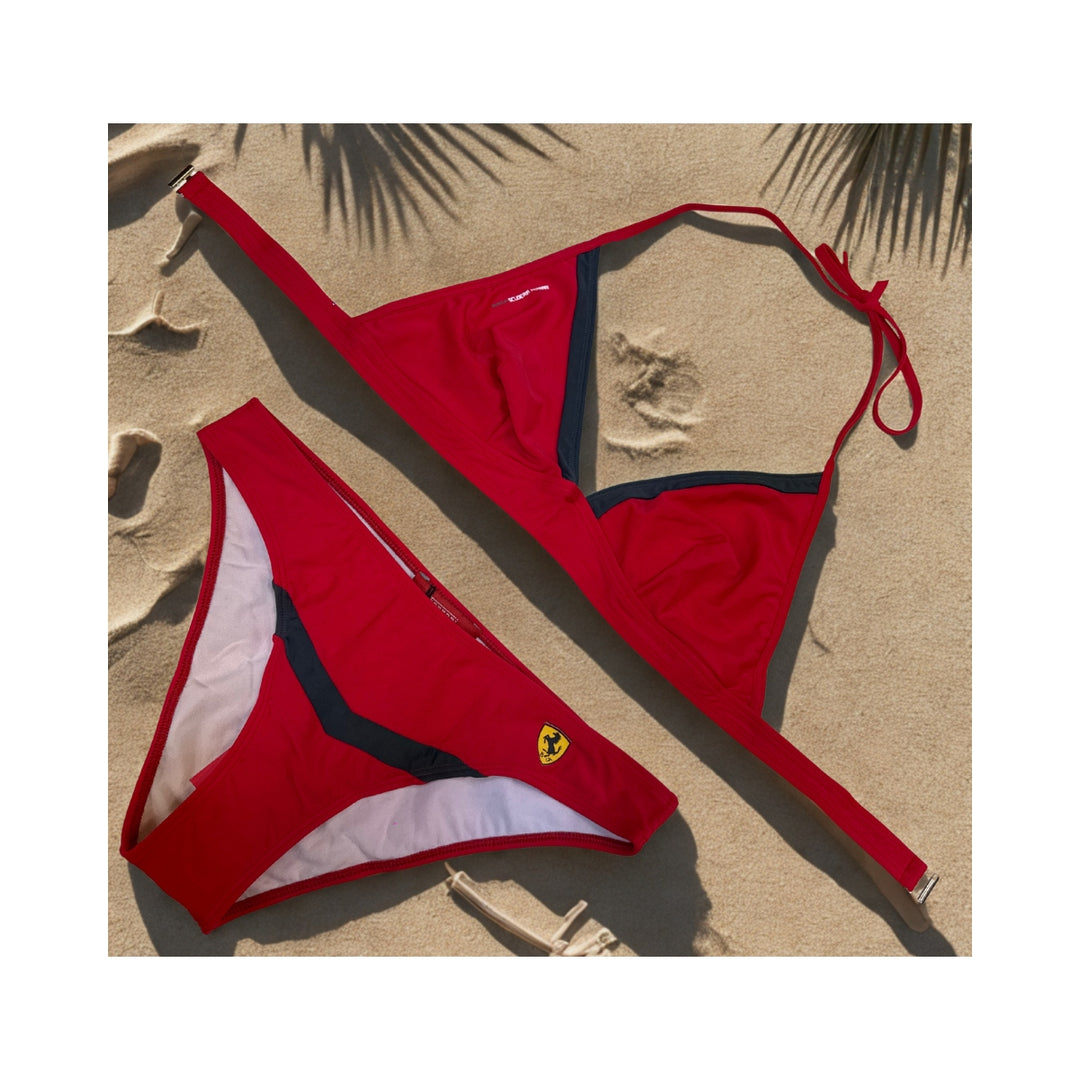 Scuderia Ferrari F1™ Team Logo Women's Beach Bikini Set - Red