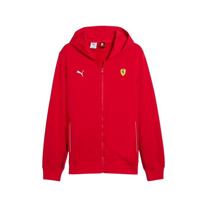 Scuderia Ferrari F1™ Team Race Men's Full Zip Sweat Jacket -  Rosso Corsa Red / Black