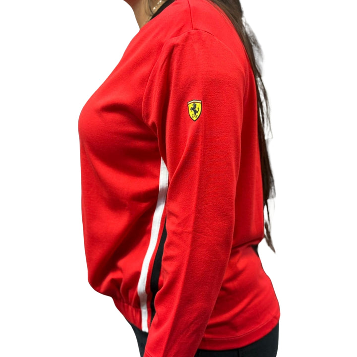 Scuderia Ferrari F1™ Team 3/4 Sleeve C-Neck Women's Sweater - Red