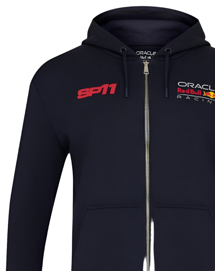 2024 Red Bull Racing F1™ Team Sergio Perez Car Men's Full-zip Hoodie - Night Sky Blue