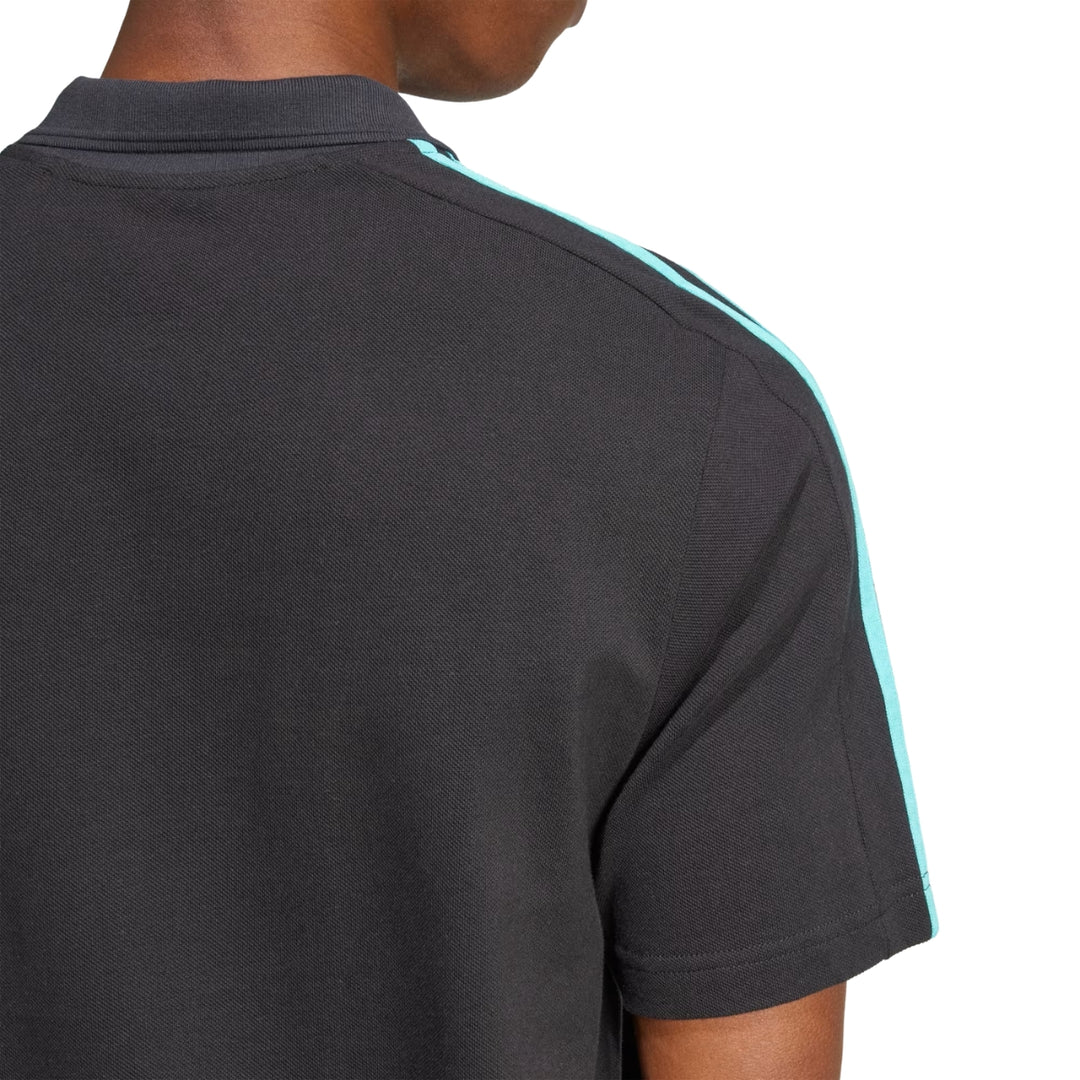 2025 Mercedes AMG Petronas F1™ Team x Adidas DNA Men's Polo - Black