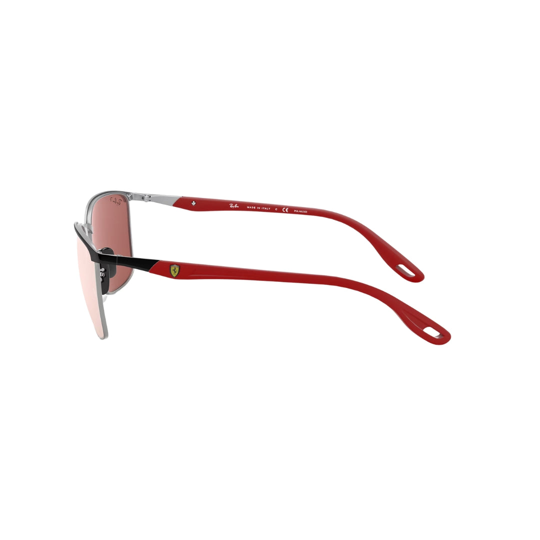2025 Scuderia Ferrari F1™ Team x Ray-Ban RB3673M Adult Sunglasses - Silver Polar