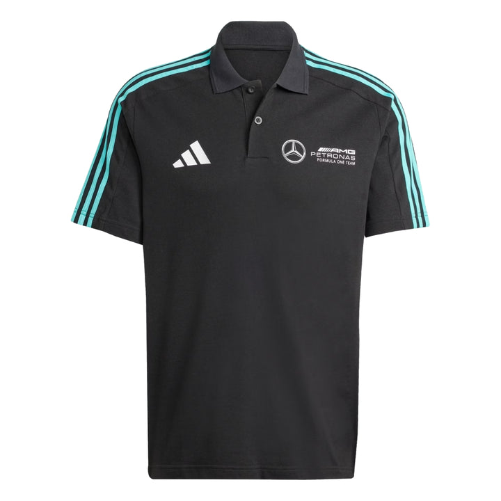 2025 Mercedes AMG Petronas F1™ Team x Adidas DNA Men's Polo - Black