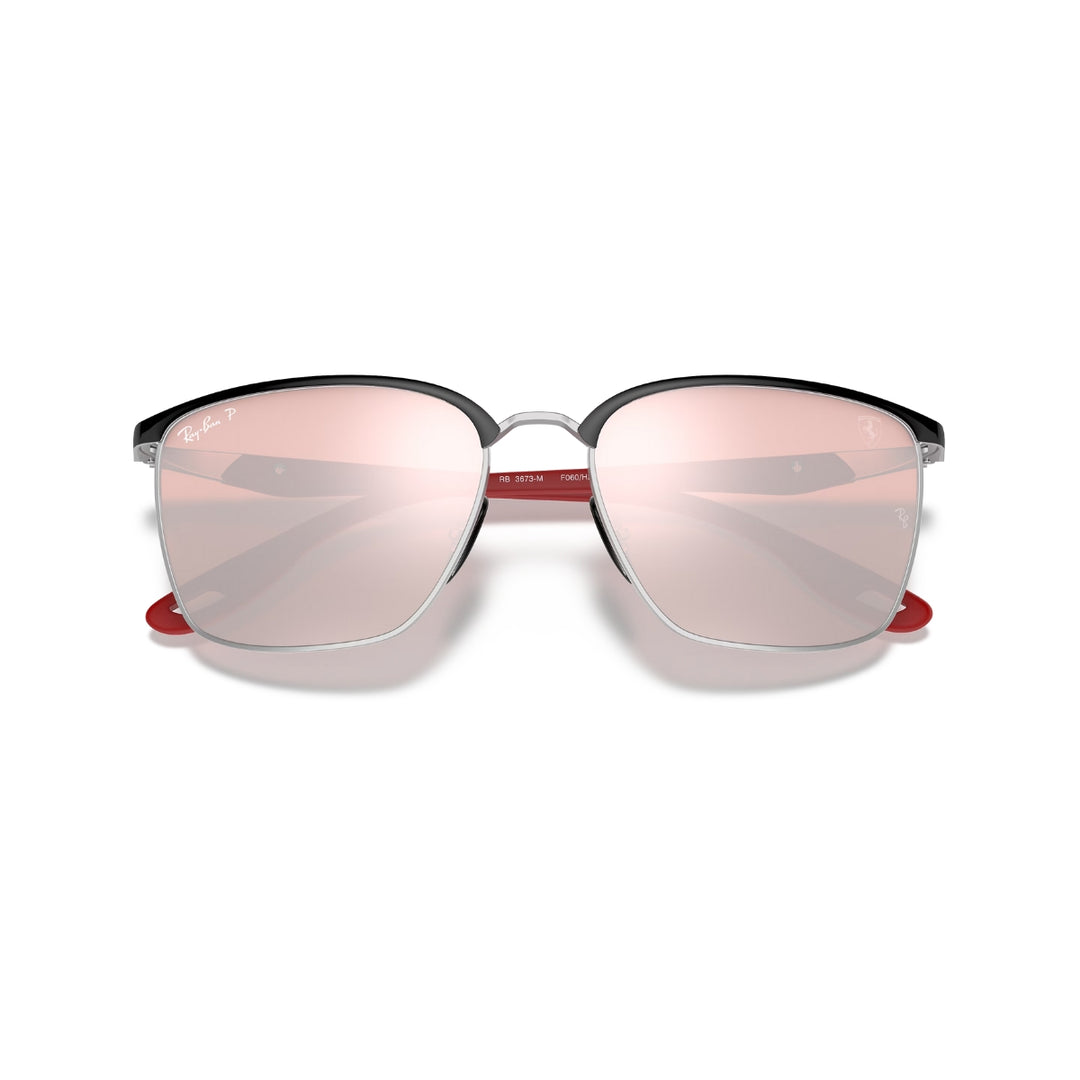 2025 Scuderia Ferrari F1™ Team x Ray-Ban RB3673M Adult Sunglasses - Silver Polar