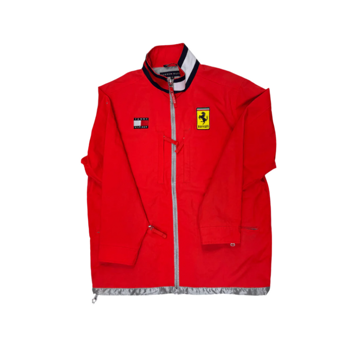 Scuderia Ferrari F1 Team 1998 Tommy Hilfiger Rain Anorak Jacket Men - Red