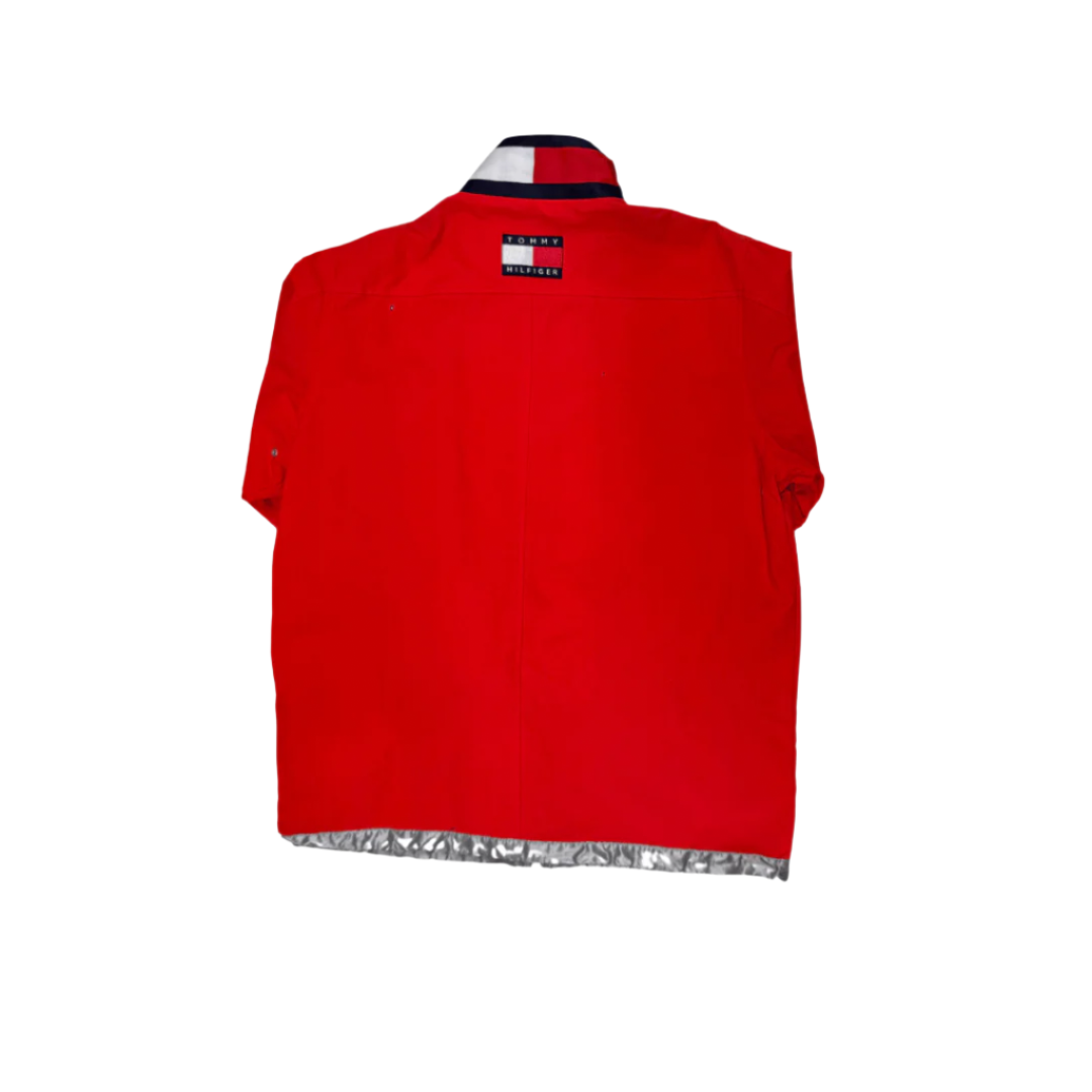 Tommy Hilfiger Michael Schumacher Era Vintage Throwback 1998 Official Team Team Rain Jacket - Red