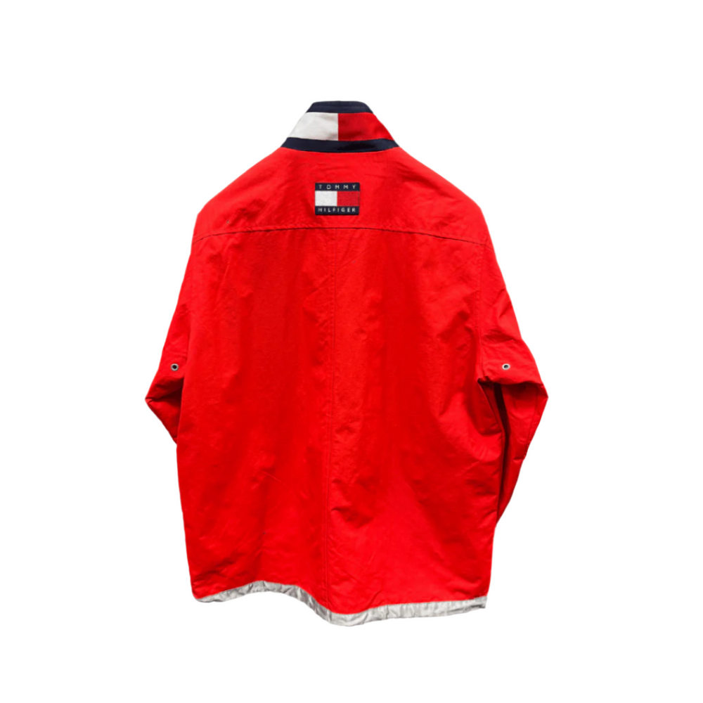1998 Ferrari F1 Team Tommy Hilfiger Michael Schumacher era Rain Men's Jacket - Red