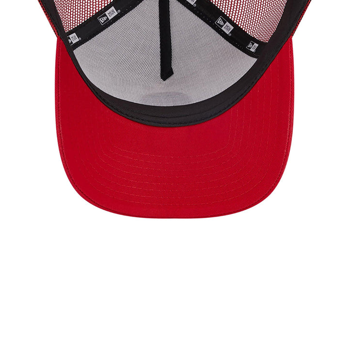 AC Milan White A-Frame Trucker Adult Cap - White and Red