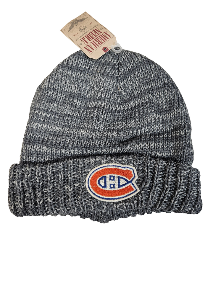 Montreal Canadiens NHL Cuffed Slouch Knit Beanie - Men - Grey