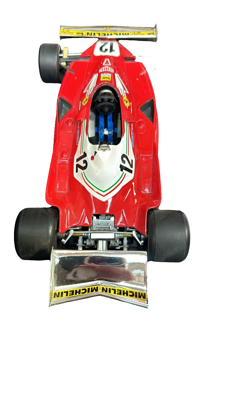 Roue avant endommagée Gilles Villeneuve Ferrari 312 T2 n° 12 GP Répliques Formule 1 1978 Miniature Modèle Voiture Échelle 1:18 - Accessoires - Moulage sous pression