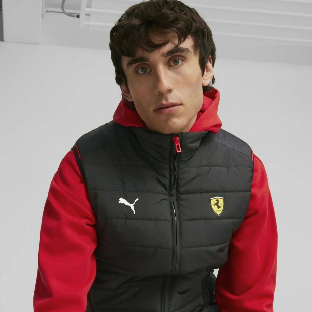 2024 Puma Scuderia Ferrari F1™ Team Men's Sleeveless Padded Vest - Black