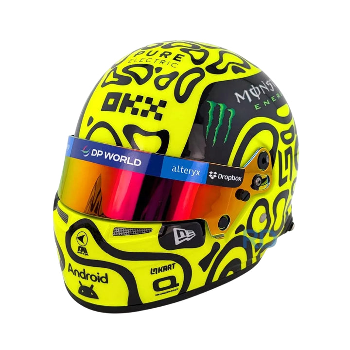 2024 McLaren F1™ Team Lando Norris 1:2 Scale Race Helmet - Neon Yellow