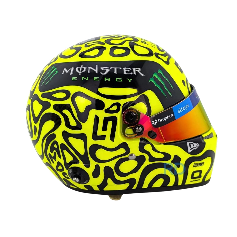 2024 McLaren F1™ Team Lando Norris 1:2 Scale Mini Race Helmet - Neon Yellow