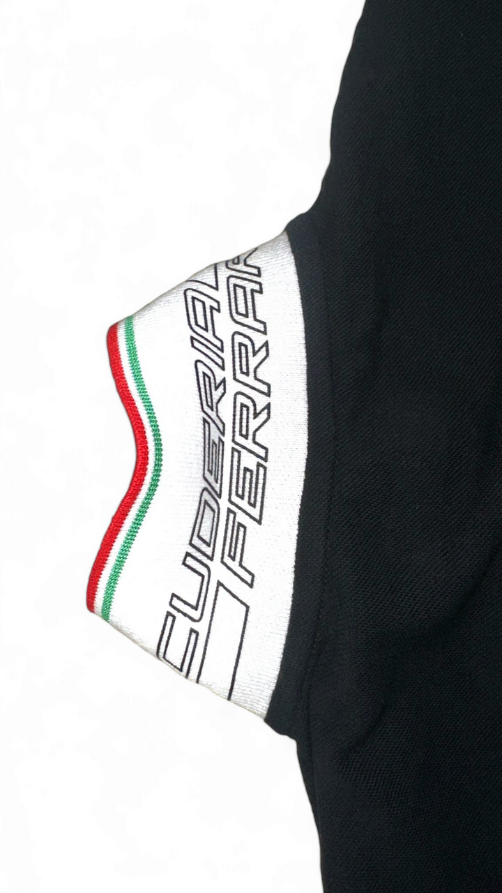 Scuderia Ferrari F1™ Team Italian Tipped Men's Piqué Polo - Black