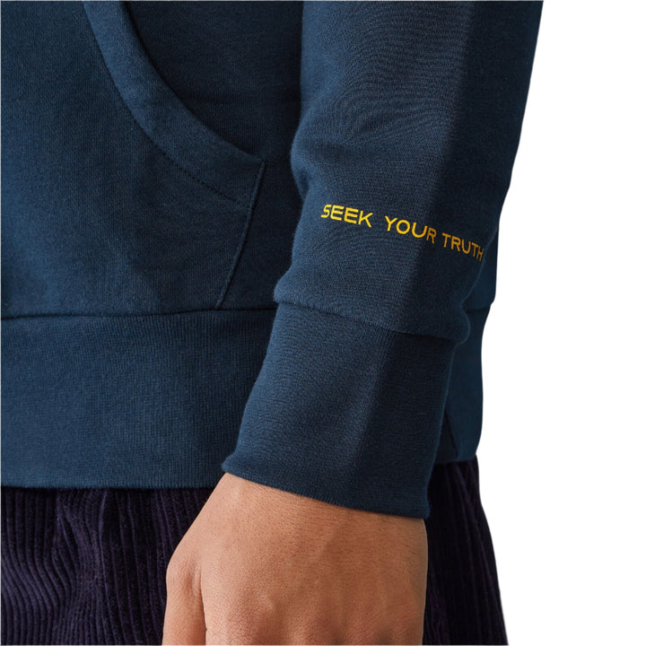 Ayrton Senna Men's Logo Hooded Sweatshirt - Navy Blue