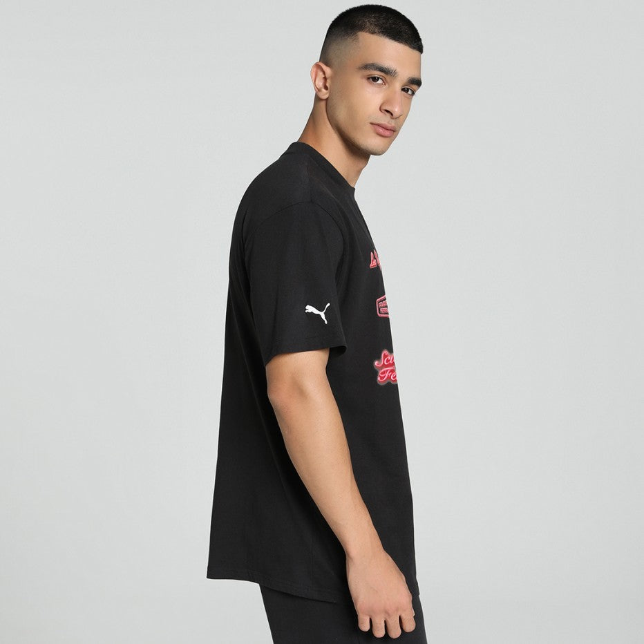 PUMA X Ferrari Race Neon Energy Archive Adult Tee -Black