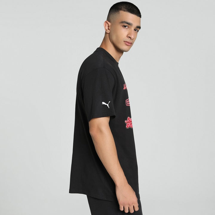 PUMA X Ferrari Race Neon Energy Archive Adult Tee -Black