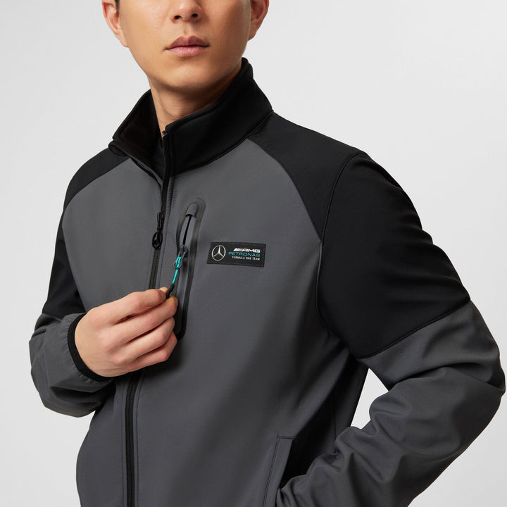 Mercedes AMG Petronas Motorsport F1™ Softshell Men's Jacket - Grey