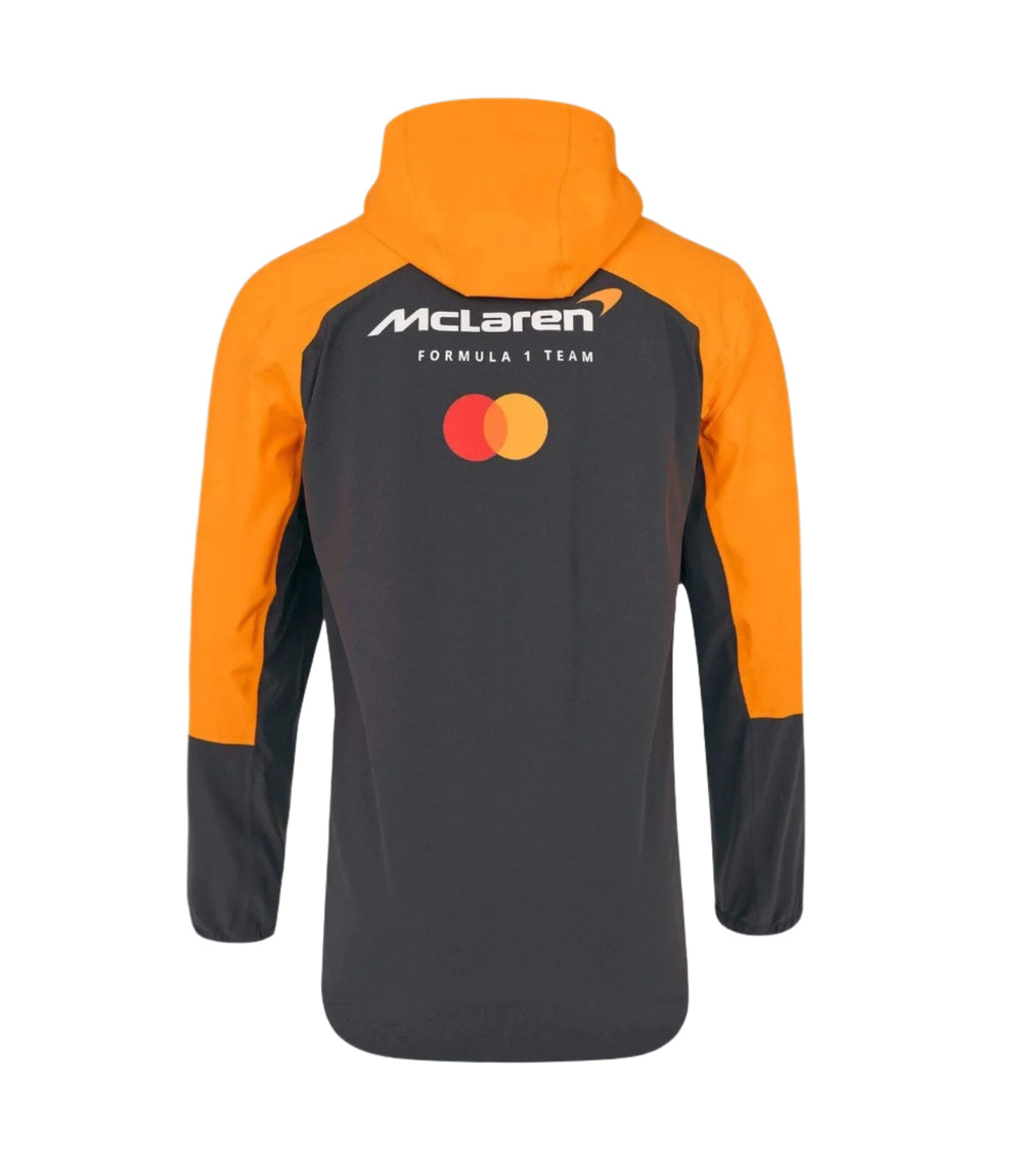 2025 McLaren F1 Team Lightweight Rain Adult Jacket - Papaya Orange