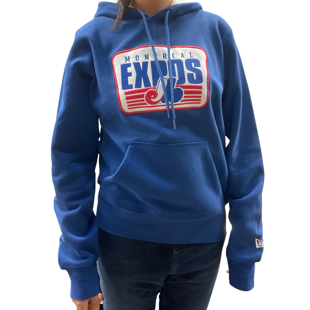 Montreal Expos Nike Cooperstown Collection V-Neck Pullover Windbreaker -  Royal/Light Blue