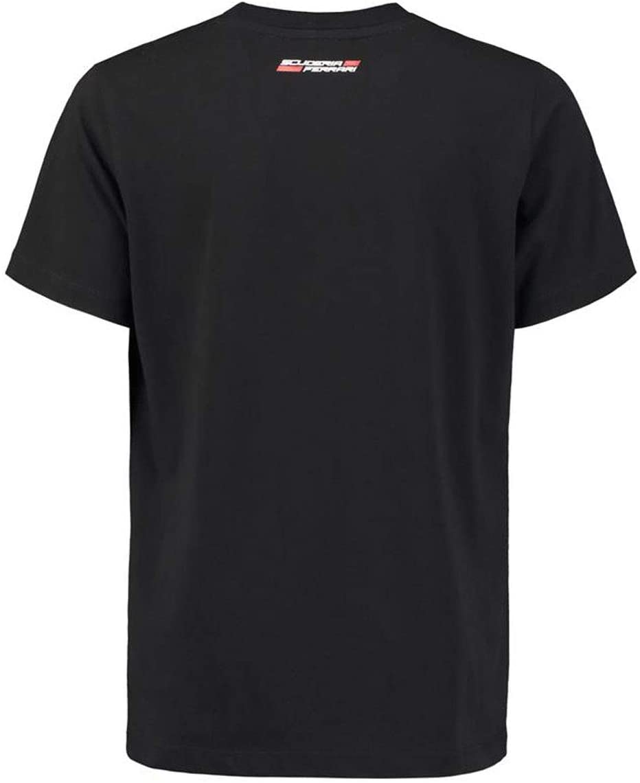 Genuine Ferrari Logo Shield with Prancing Horse T-Shirt Infant Toddlers Boys Girls Black