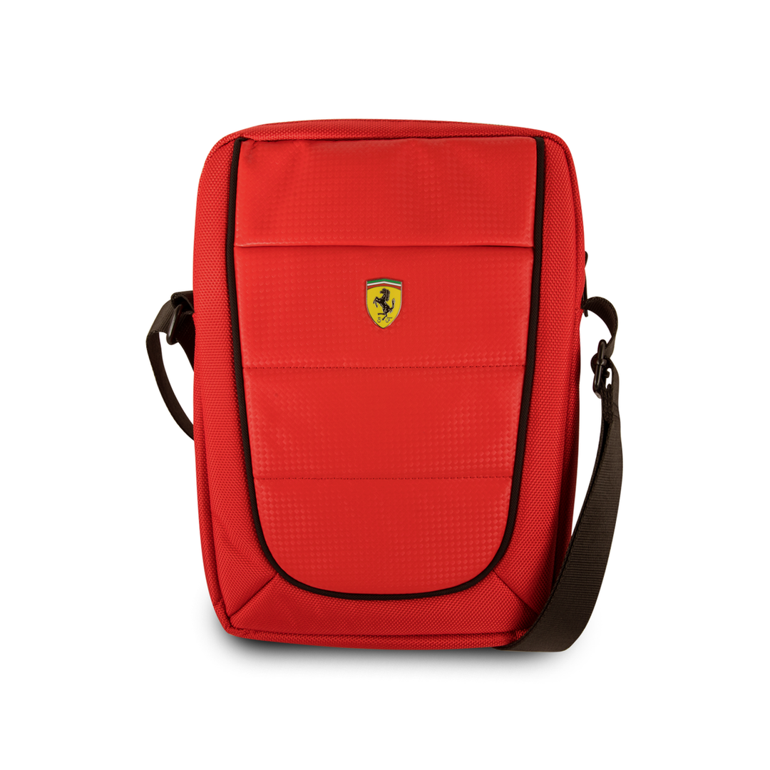 Scuderia Ferrari F1™ Messenger Tablet Bag Carbon Fibre Effect - Accessories - Red