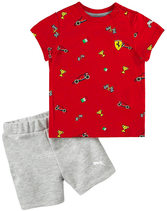 Ensemble deux pièces avec short pour bébé Scuderia Ferrari F1™ Team - Enfant - Rouge et gris