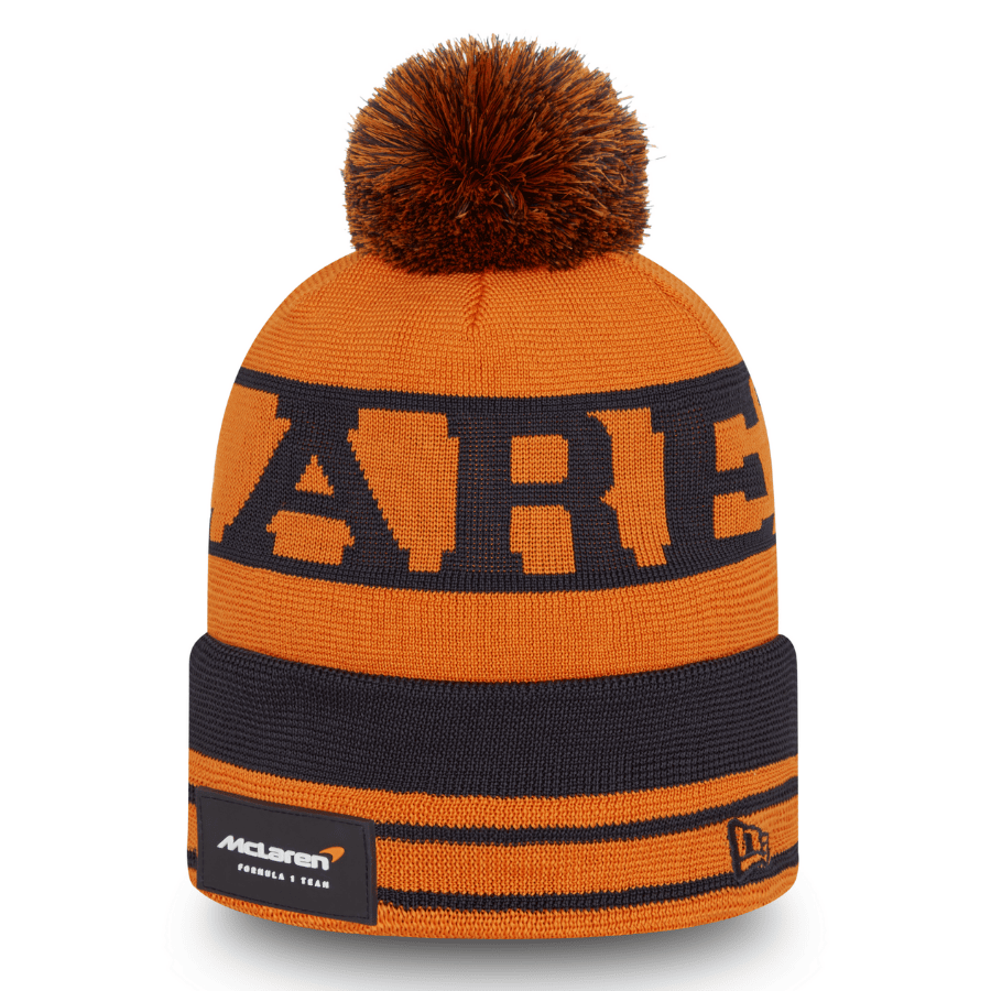 2022 McLaren F1™ Team BOBBLE NEW ERA Winter Beanie - Men - Papaya Orange