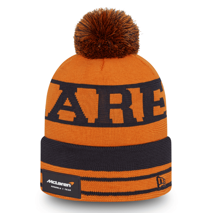 2022 McLaren F1™ Team BOBBLE NEW ERA Winter Beanie - Men - Papaya Orange