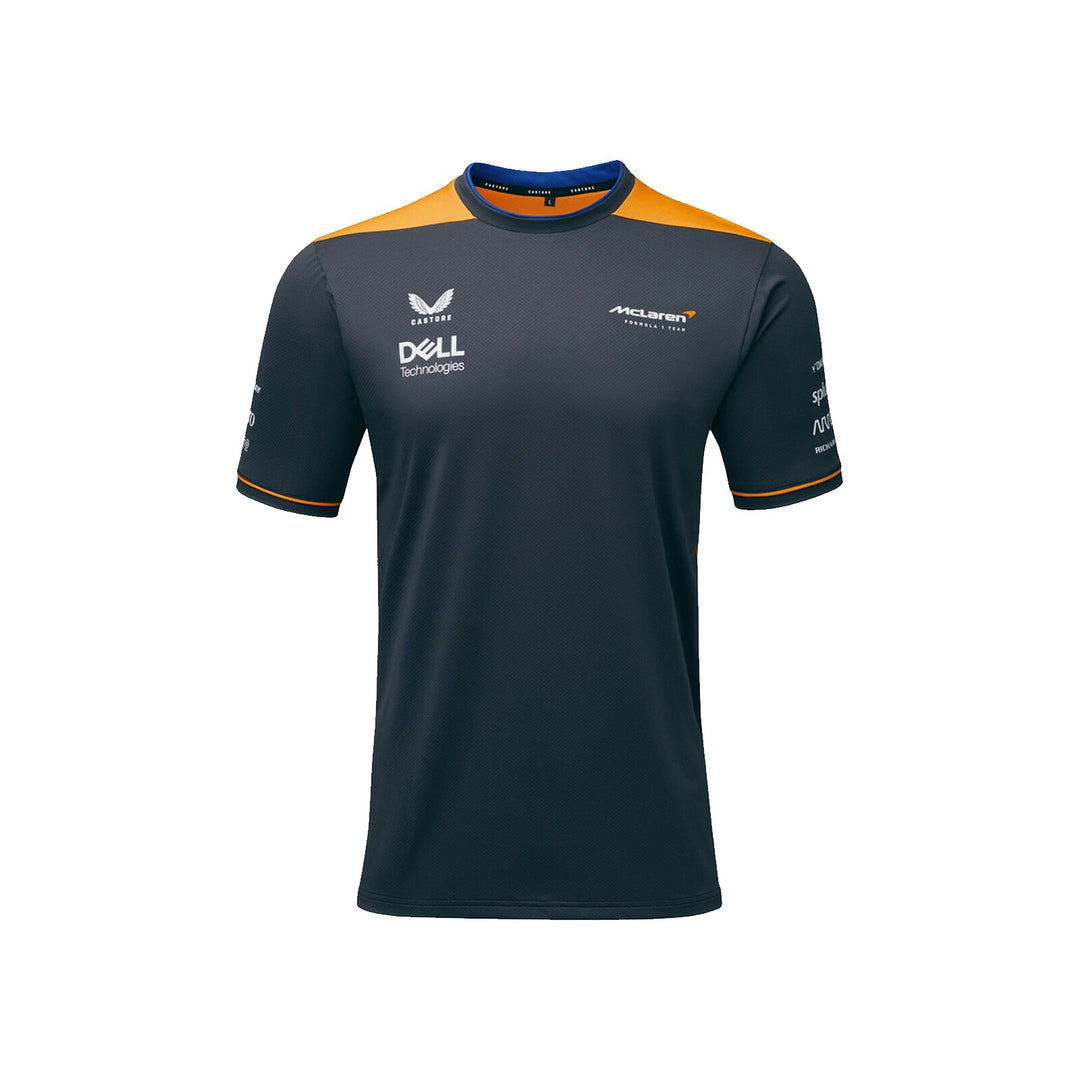 2022 McLaren F1™ Team x Castore T-Shirt - Men - Asphalt Grey and Papaya Orange