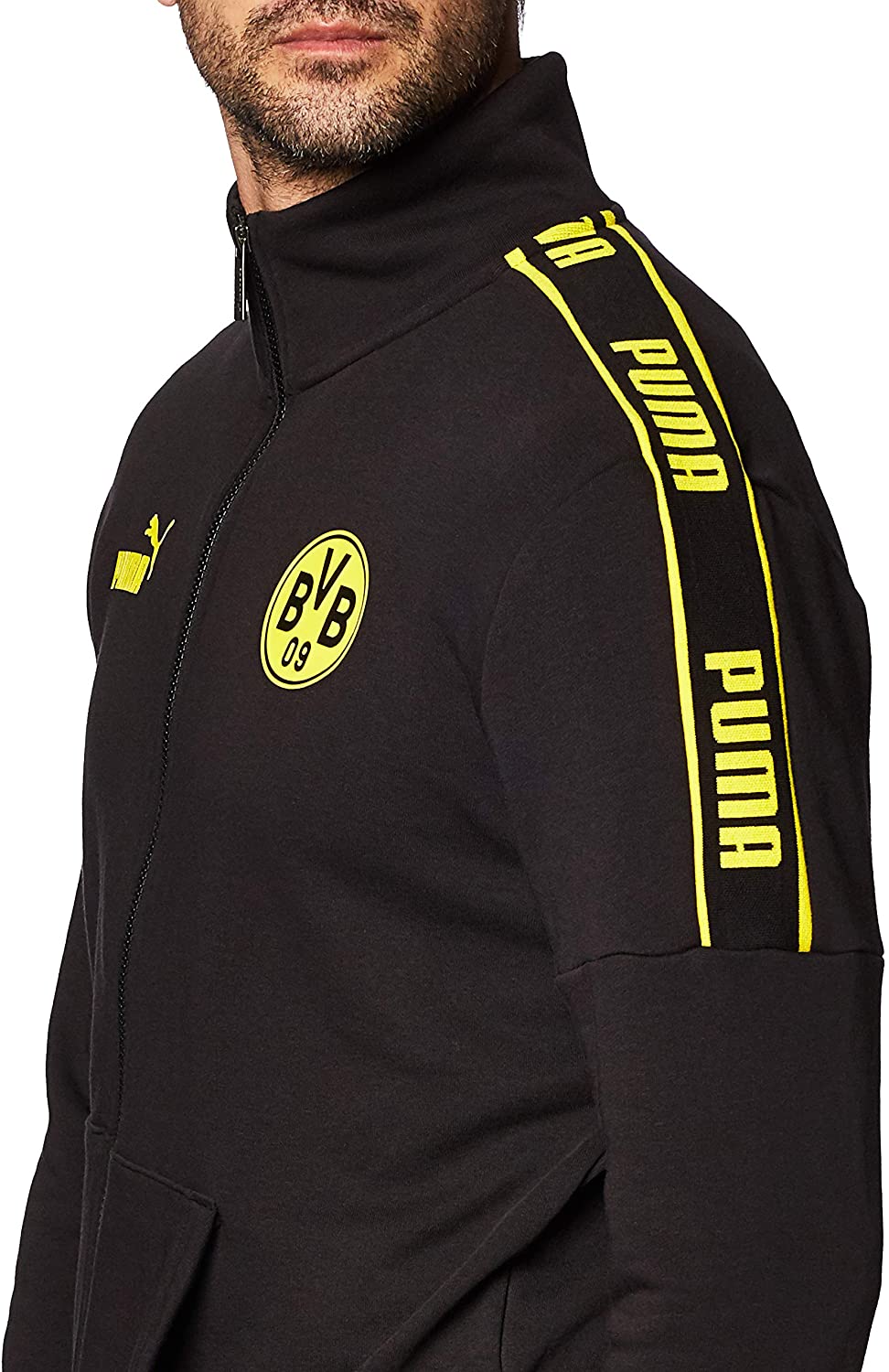 Puma BVB Borussia Dortmund Soccer Club Track Jacket - Black - Men