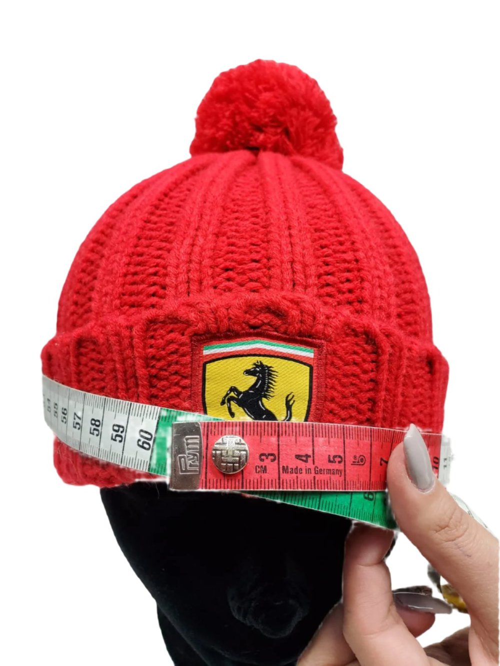 Scuderia Ferrari Pom Pom winter beanie hat - Kids - Red