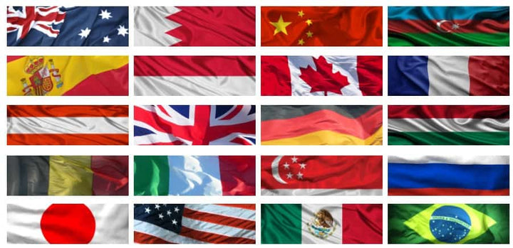 3' x 5' National Country Flag - Multicolor