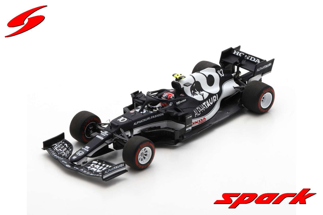 Pierre Gasly AlphaTauri Azerbaïdjan GP 2021 1:43 Spark Scale Model - Diecast - Bleu et Blanc