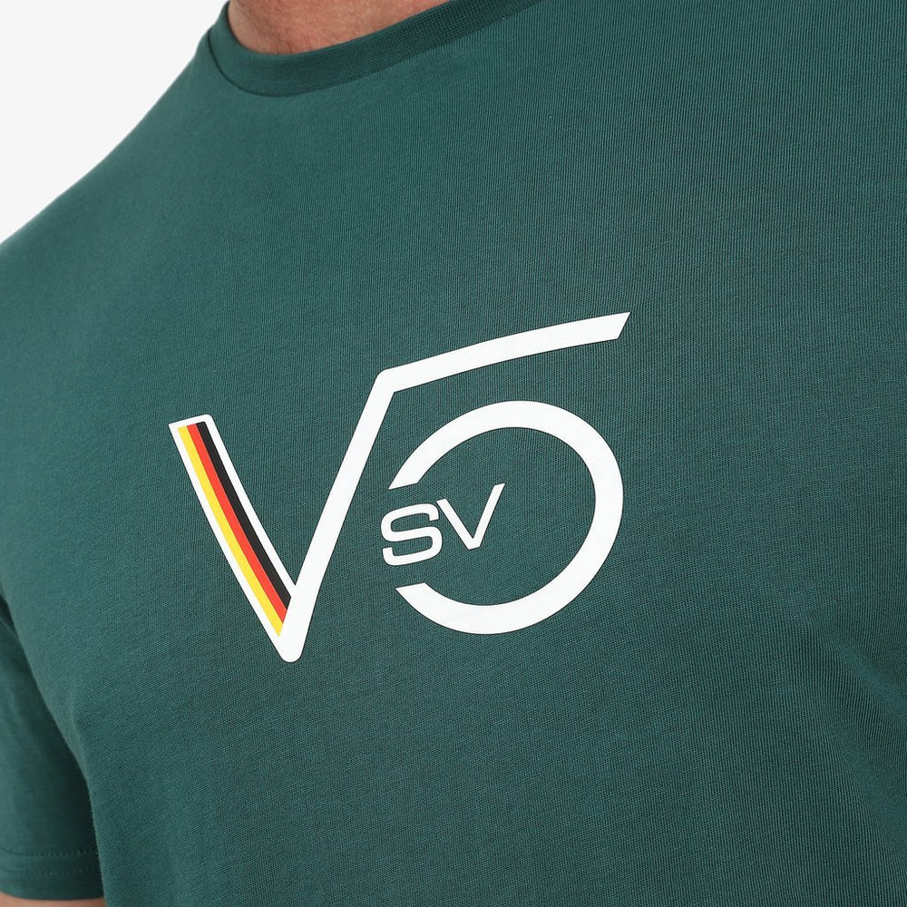Official SV5 Aston Martin F1 Team Vettel Green T-shirt Men 