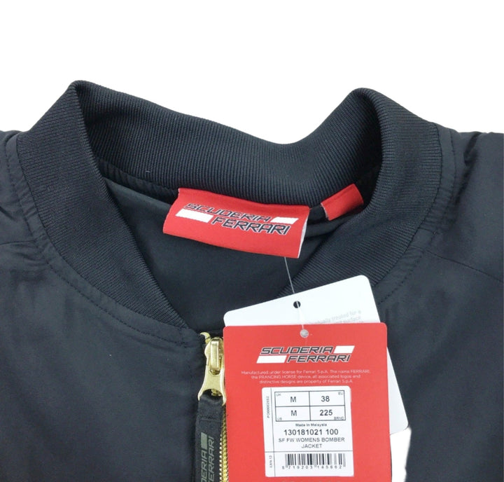 Scuderia Ferrari Womens Bomber Official Jacket Black