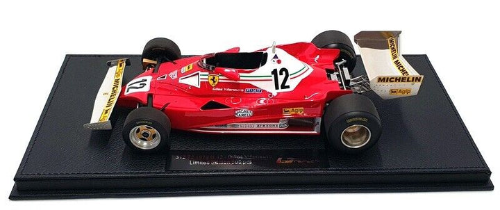 Gilles Villeneuve Ferrari 312 T2 #12 Formula 1 1978 Miniature Model Car on a Scale of 1:18 Scale - Accessories - Diecast