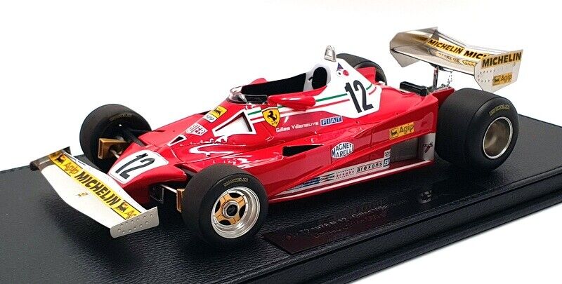 Gilles Villeneuve Ferrari 312 T2 #12 Formula 1 1978 Miniature Model Car on a Scale of 1:18 Scale - Accessories - Diecast