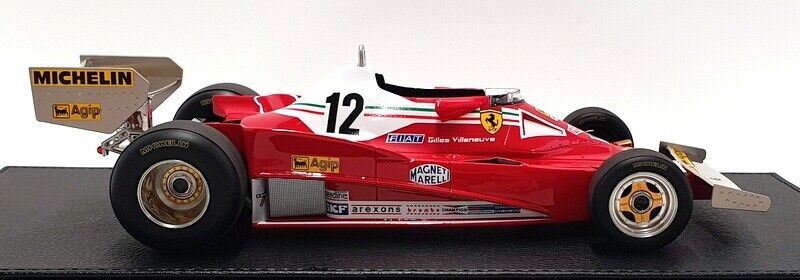 Gilles Villeneuve Ferrari 312 T2 #12 Formula 1 1978 Miniature Model Car on a Scale of 1:18 Scale - Accessories - Diecast