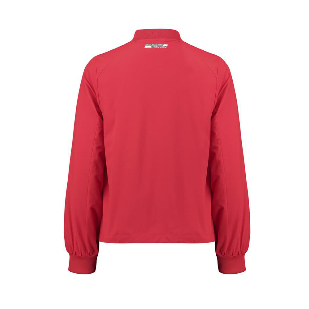 Scuderia Ferrari Ladies Lightweight High Waist Bomber Spring Vest Red