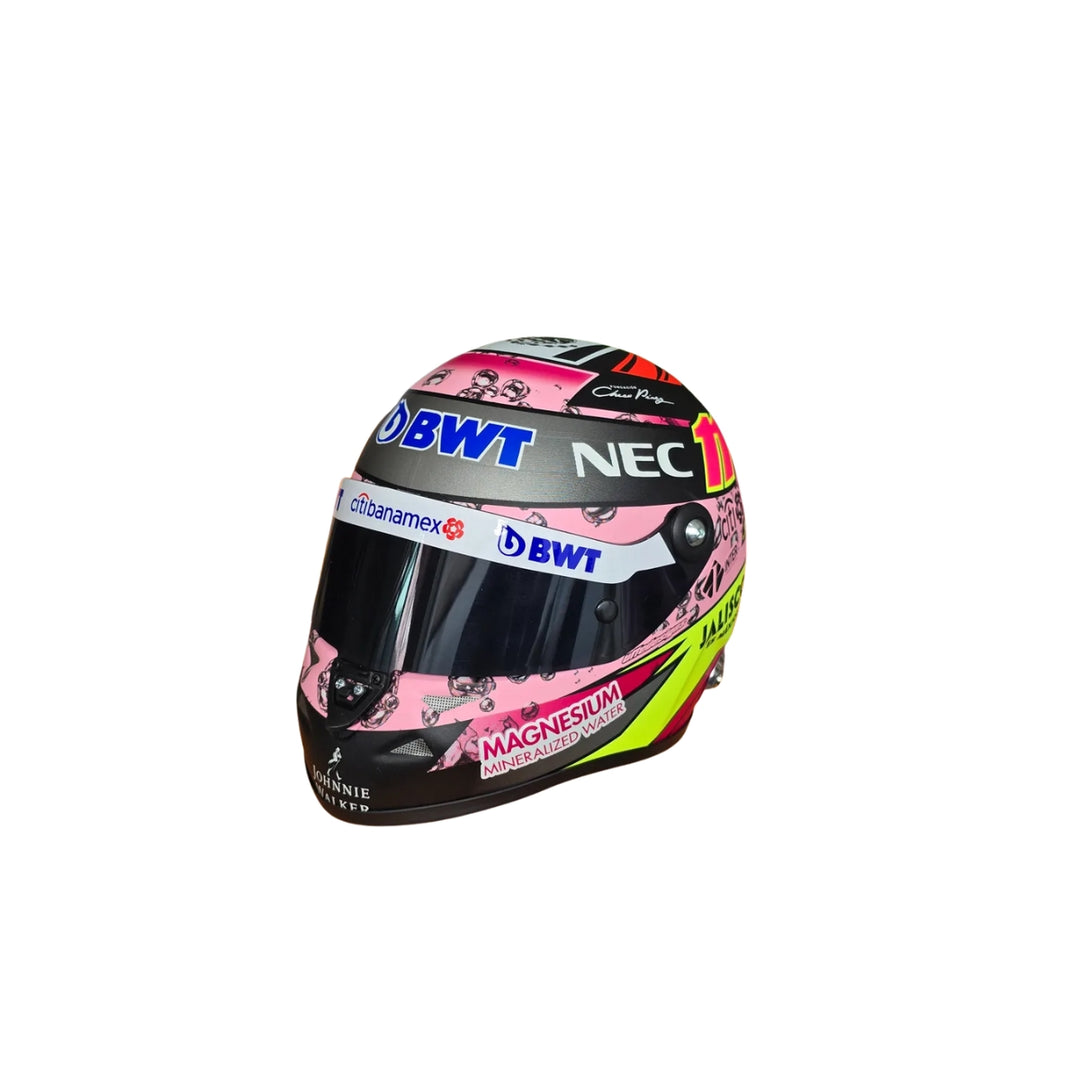 2017 Racing Point F1™ Team Sergio Pérez Schubert 1:2 Scale Race Helmet – Pink Edition