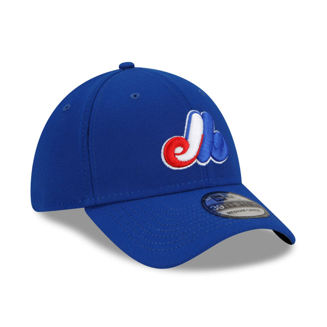 Montreal Expos MLB Team New Era® 39THIRTHY Men's Baseball Cap - Royal Blue